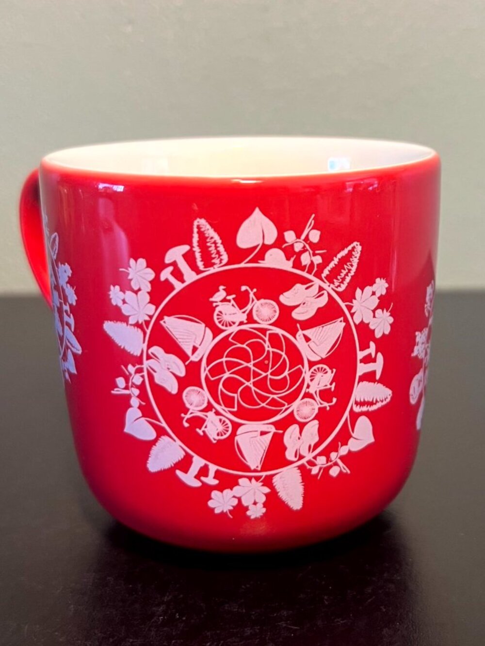 Swissotel x RAK Porcelain Red Silhouette Mug 10oz 4-Pattern Swiss Art 2019 - Picture 5 of 14